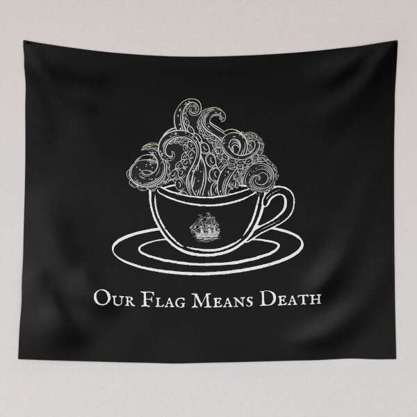 Item preview, Kraken in a Teacup - Black - Our Flag Means Death designed and sold by Valeria-Freeman.