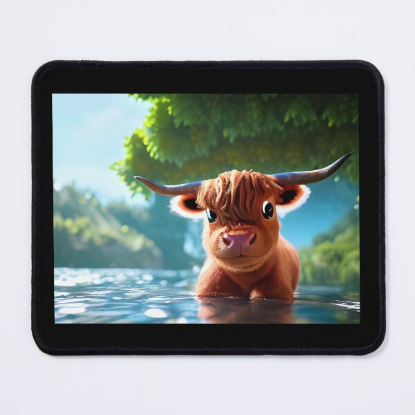 Item preview, Ceilidh the Highland Cow designed and sold by Rotten-Prints.