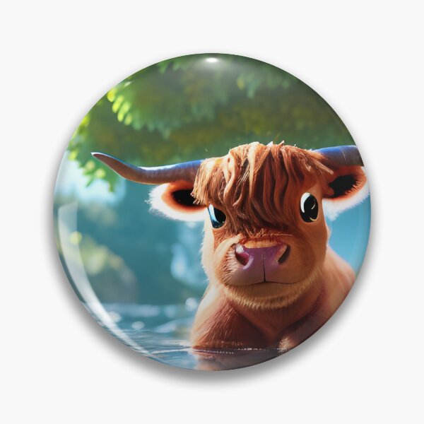 Item preview, Ceilidh the Highland Cow designed and sold by Rotten-Prints.