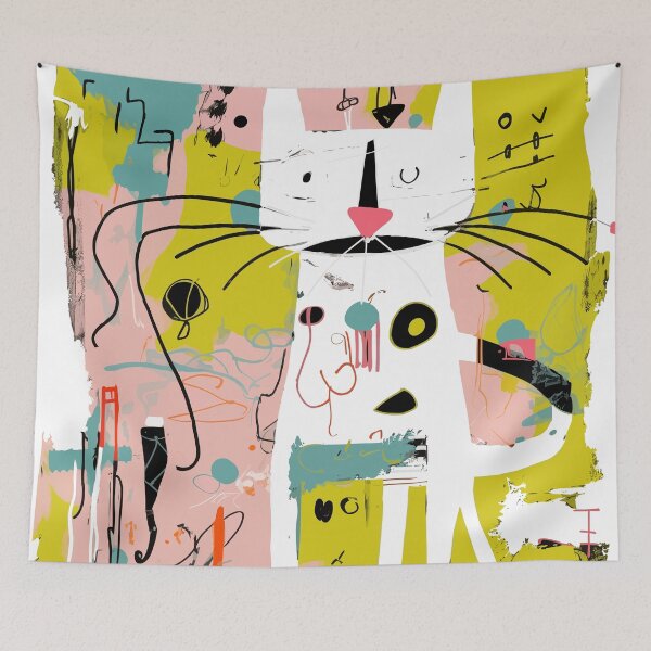 Aperçu de l'œuvre Neo-expressionism Cat créée et vendue par DonDiLuca.