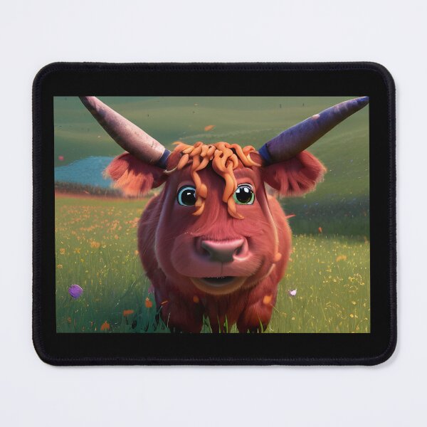 Item preview, Ewan the Highland Cow designed and sold by Rotten-Prints.