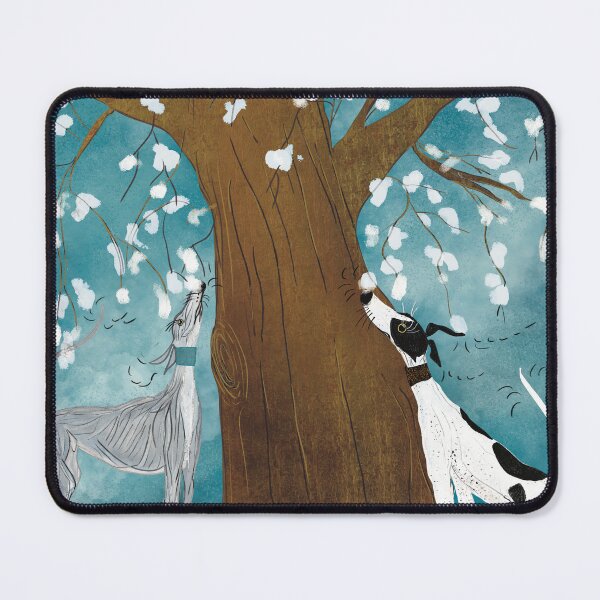 Item preview, Greyhounds under the cherry blossom tree designed and sold by greytcollective.