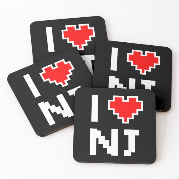 Item preview, I Love New Jersey - Pixel heart for New Jerseyan gamer designed and sold by abowersock.