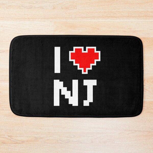 Item preview, I Love New Jersey - Pixel heart for New Jerseyan gamer designed and sold by abowersock.