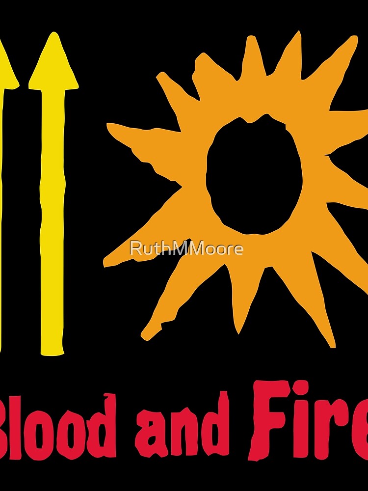 Thumbnail 3 of 3, Scarf, Blood And Fire designed and sold by RuthMMoore.