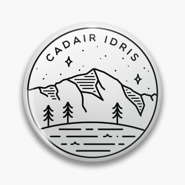 Vista previa del artículo con la obra «Cadair Idris, emblema de Gales - Blanco», diseñado y vendido por typelab.