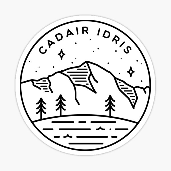 Item preview, Cadair Idris, Wales Emblem - White designed and sold by typelab.