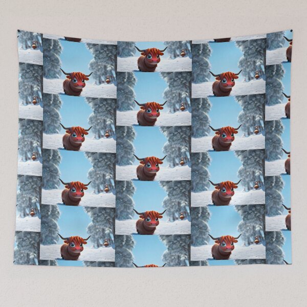 Item preview, Flora the Highland Cow designed and sold by Rotten-Prints.