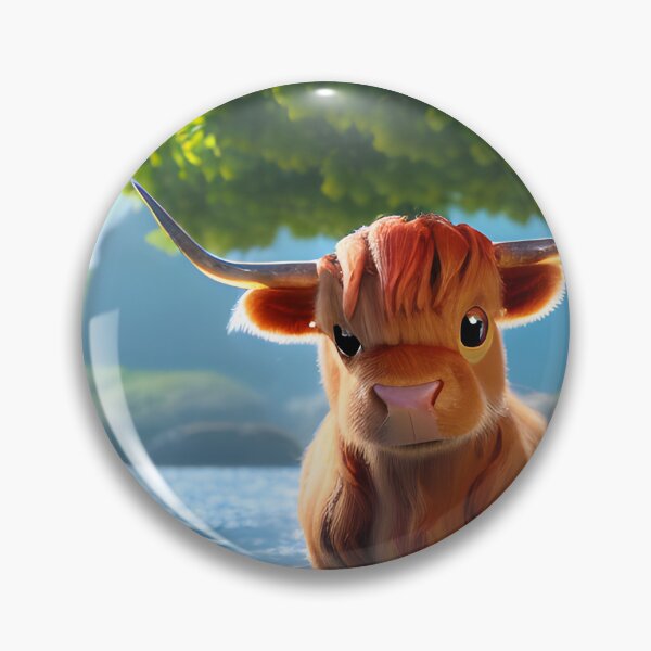 Item preview, Hamish the Highland Cow designed and sold by Rotten-Prints.