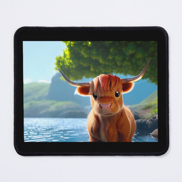 Item preview, Hamish the Highland Cow designed and sold by Rotten-Prints.