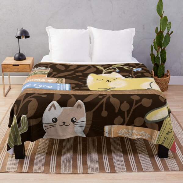 Item preview, Cute cats on the bookshelf designed and sold by pinkyfish1010.