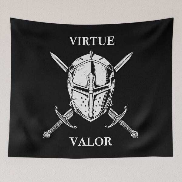 Item preview, Virtue and Valor Helmet and Swords Design designed and sold by MichaelHoweArts.