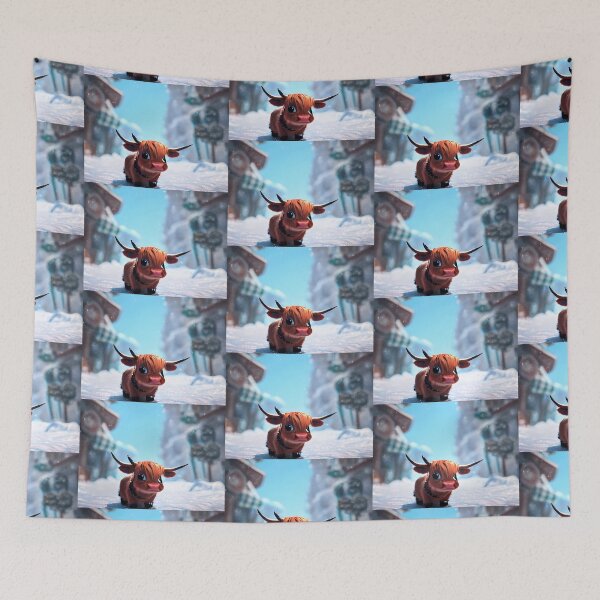 Item preview, Heather the Highland Cow designed and sold by Rotten-Prints.