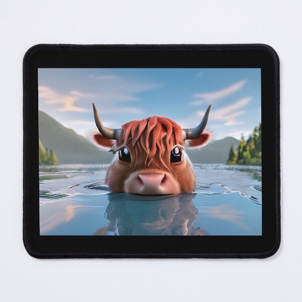 Item preview, Isla the Highland Cow designed and sold by Rotten-Prints.