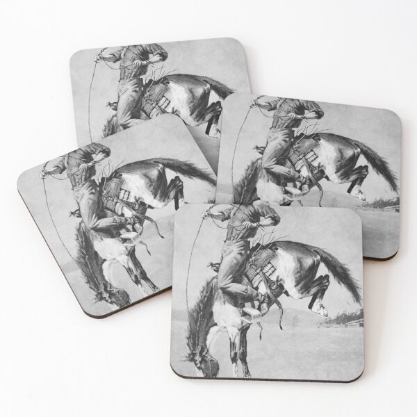 Item preview, Cowboy on Bucking Bronco - F. Remington designed and sold by Shouting Hummingbird.