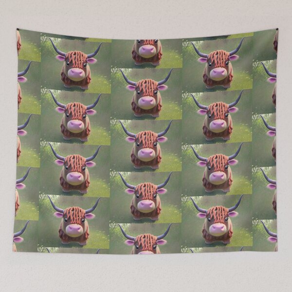 Item preview, Lachlan the Highland Cow designed and sold by Rotten-Prints.