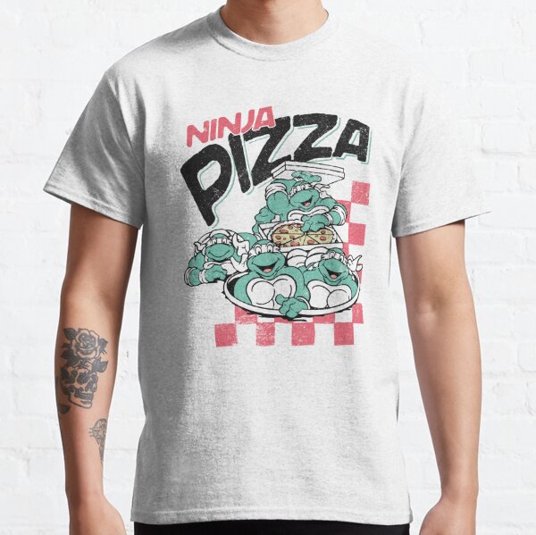 Junk Food Teenage Mutant Ninja Turtles Pizza Slice Adult Heather Gray T-Shirt