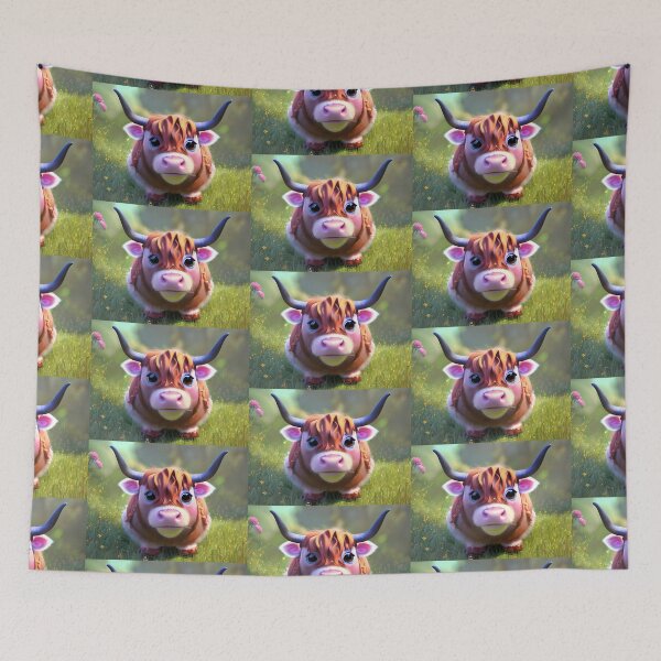 Item preview, Maisie the Highland Cow designed and sold by Rotten-Prints.