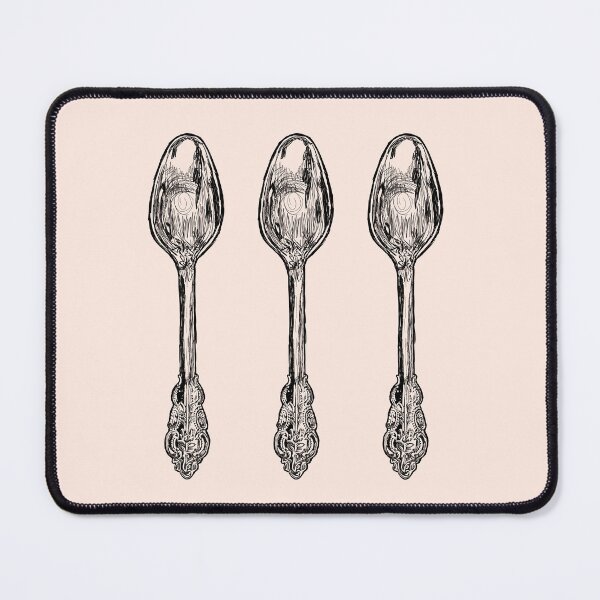 Item preview, vintage spoons sketch designed and sold by daisyink.