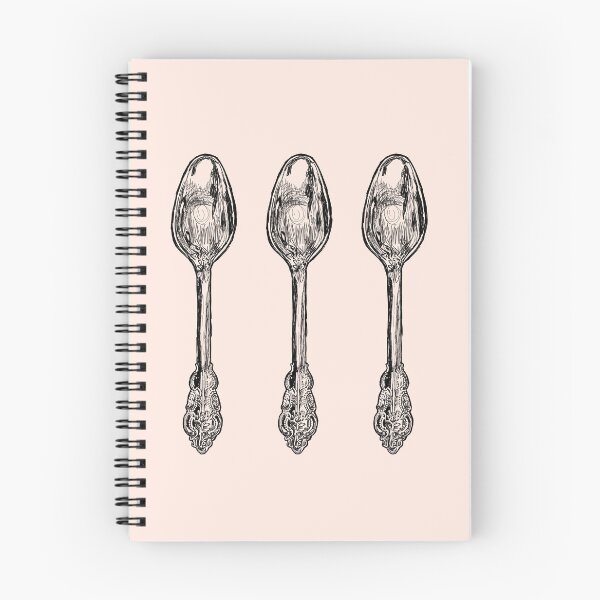 Item preview, vintage spoons sketch designed and sold by daisyink.