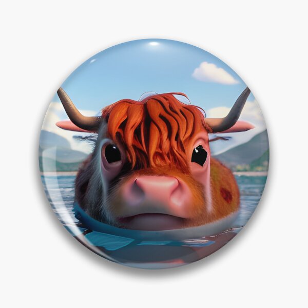 Item preview, Nessie the Highland Cow designed and sold by Rotten-Prints.
