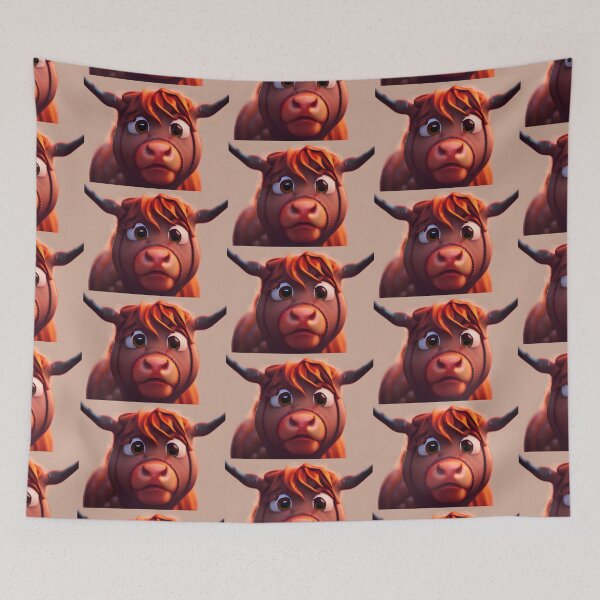 Item preview, Nevis the Highland Cow designed and sold by Rotten-Prints.