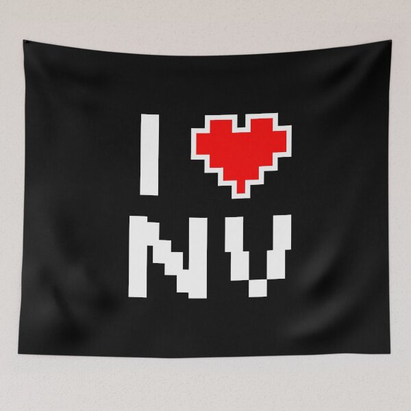 Item preview, I Love Nevada - Pixel heart for Nevadan gamer designed and sold by abowersock.