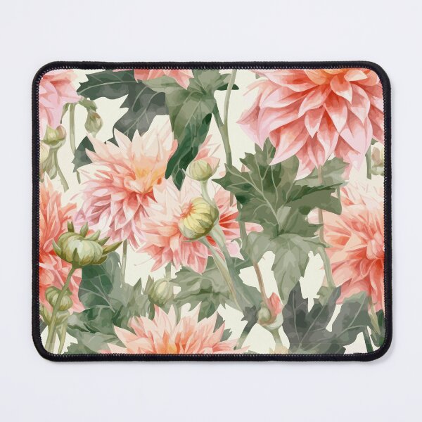 Item preview, White Background Dahlia Flowers in the Wild designed and sold by TopArtsy.
