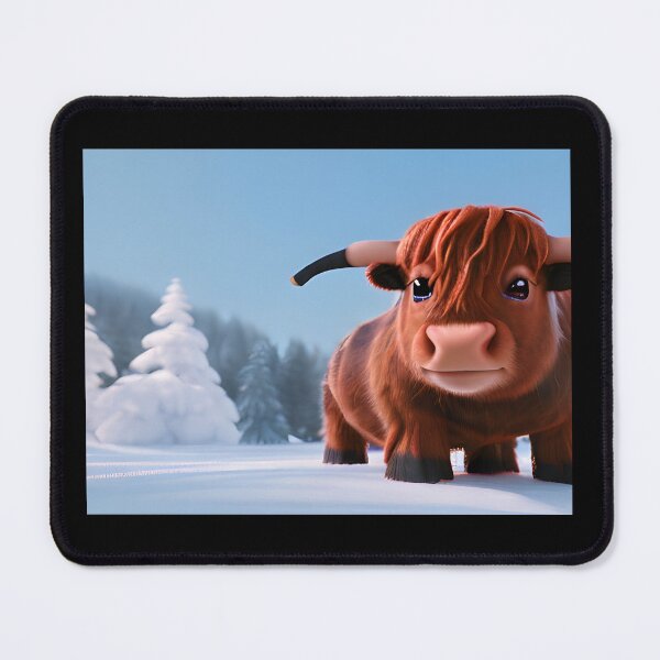 Item preview, Peaches the Highland Cow designed and sold by Rotten-Prints.