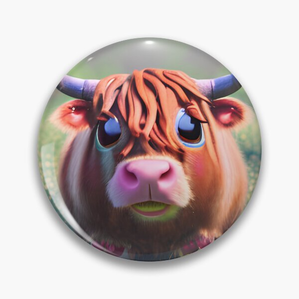 Item preview, Ruaridh the Highland Cow designed and sold by Rotten-Prints.