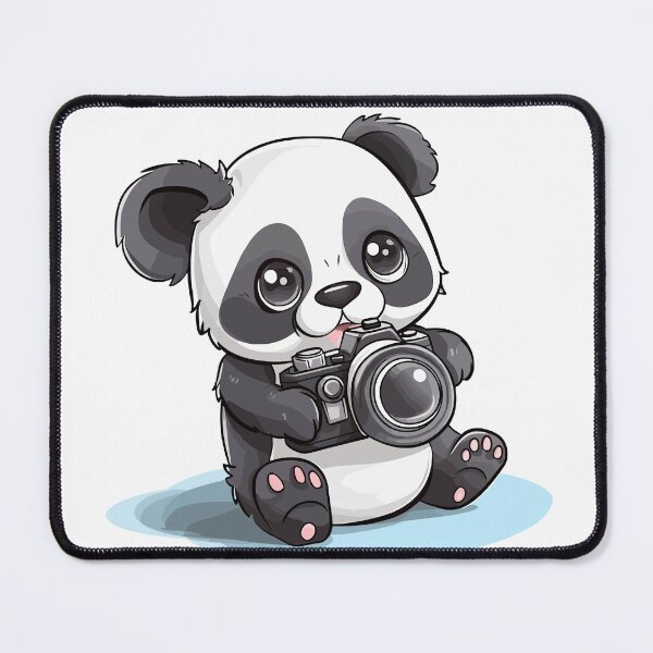 Item preview, panda holding a camera | panda razzi designed and sold by tripanthias.
