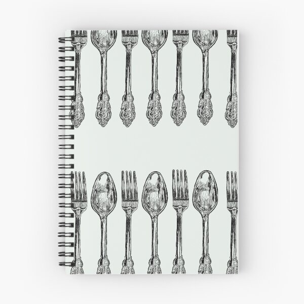 Item preview, vintage forks and spoons sketch designed and sold by daisyink.