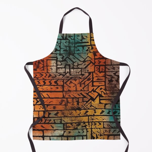 Item preview, Colorful Grunge brick pattern graffiti postapocalyptic style  designed and sold by Dreamakerstudio.