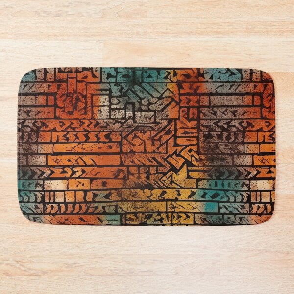 Item preview, Colorful Grunge brick pattern graffiti postapocalyptic style  designed and sold by Dreamakerstudio.