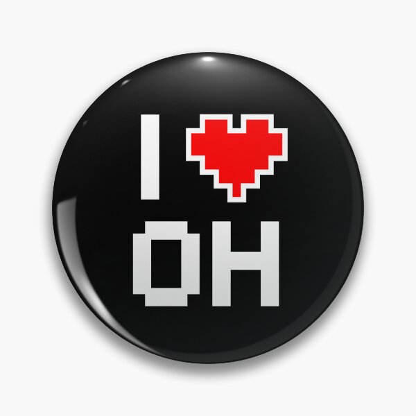 Item preview, I Love Ohio - Pixel heart for Ohioan gamer designed and sold by abowersock.