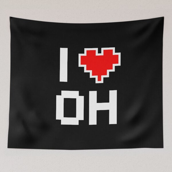 Item preview, I Love Ohio - Pixel heart for Ohioan gamer designed and sold by abowersock.