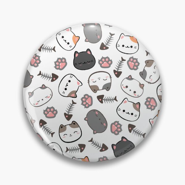 Item preview, cat cat's paw fish seamless Patterns designed and sold by backham-design.