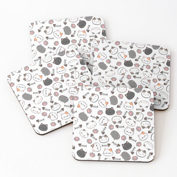 Item preview, cat cat's paw fish seamless Patterns designed and sold by backham-design.