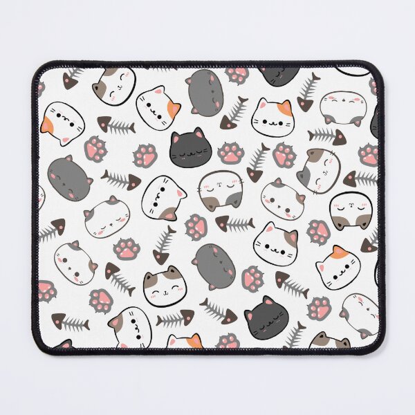 Item preview, cat cat's paw fish seamless Patterns designed and sold by backham-design.