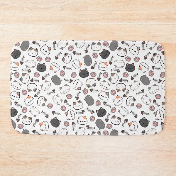 Item preview, cat cat's paw fish seamless Patterns designed and sold by backham-design.