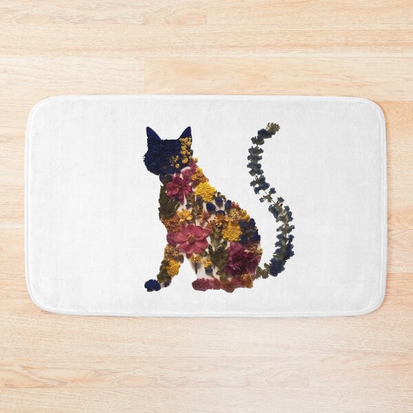 Item preview, Feline Flora: A Collection of Pressed Flowers in Cat Shapes designed and sold by EmeraldeaArt.