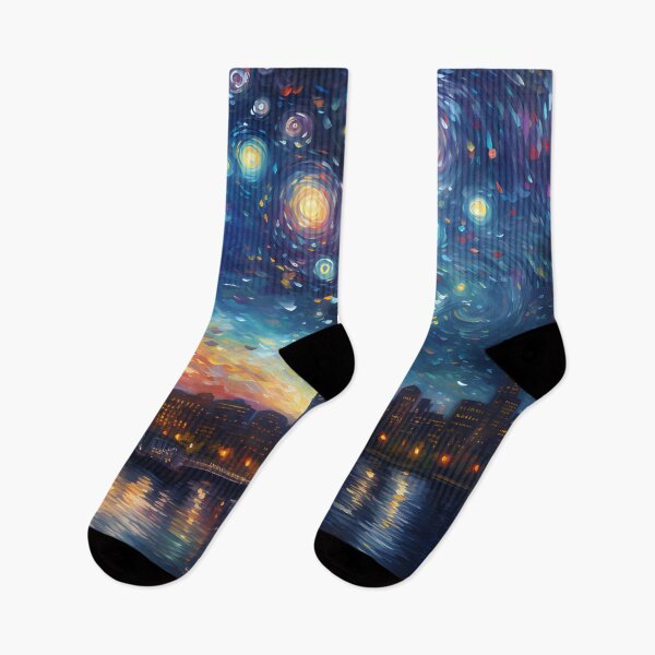 Item preview, Boston Skyline Starry Night designed and sold by cy312.