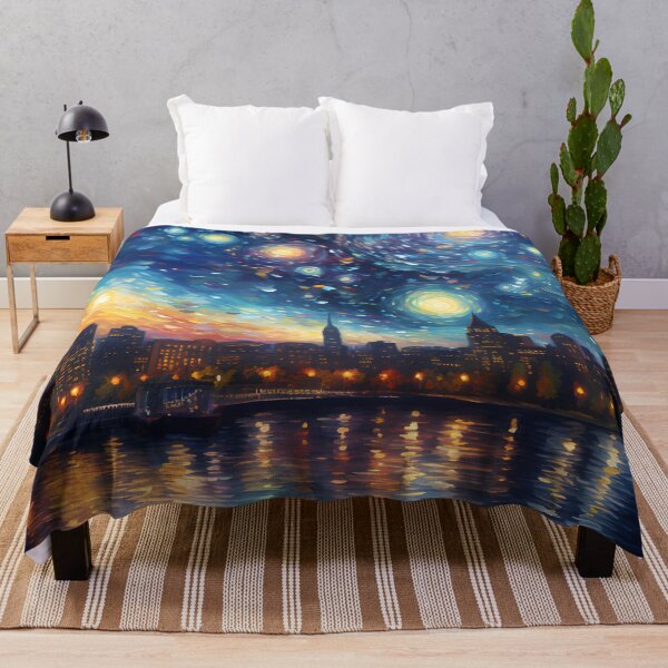 Item preview, Boston Skyline Starry Night designed and sold by cy312.