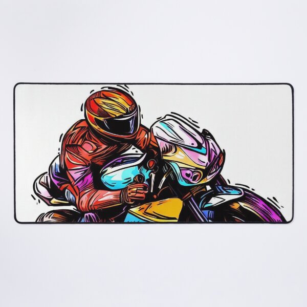 Aperçu de l'œuvre Série de motos de course colorées créée et vendue par Zeus-Designer.