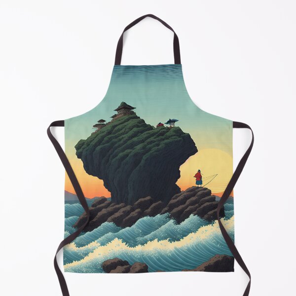 Item preview, Ukiyo-e Japanese Art - Lone Fisherman designed and sold by allovervintage.