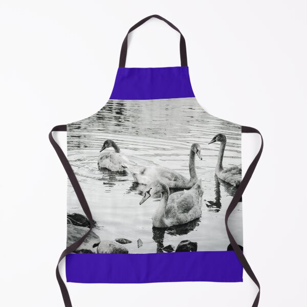 Item preview, Sit by the Pond and Enjoy the Swans Mount Stewart Black and White designed and sold by eddiebarronshop.