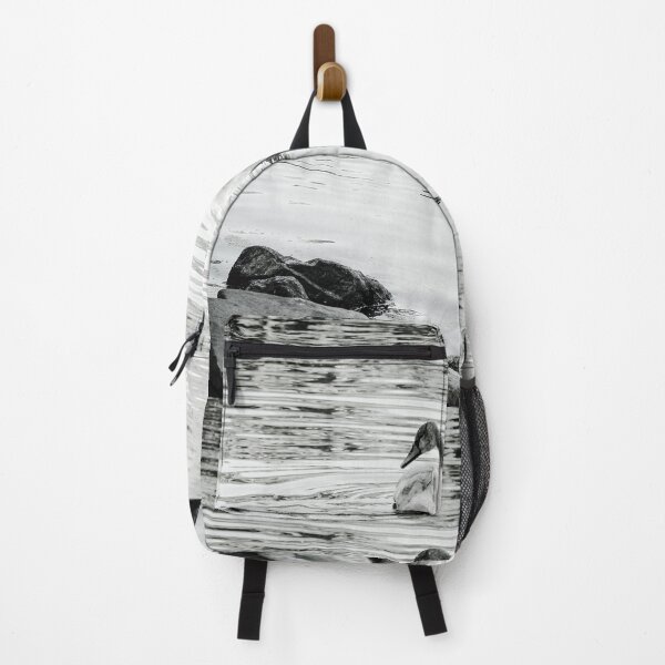 Item preview, Sit by the Pond and Enjoy the Swans Mount Stewart Black and White designed and sold by eddiebarronshop.