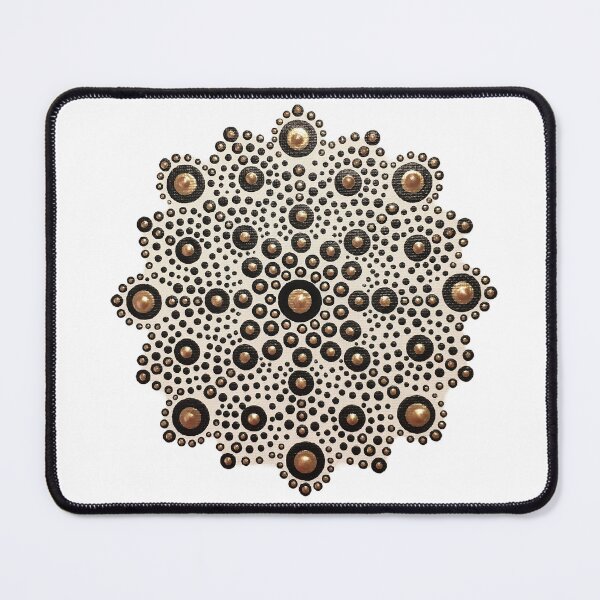 Item preview, Gold and Black Painted Mandala designed and sold by Louise-Mae.