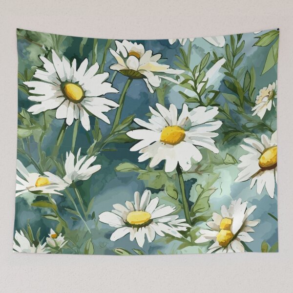 Item preview, Daisies Dancing in Watercolor Wilds designed and sold by TopArtsy.