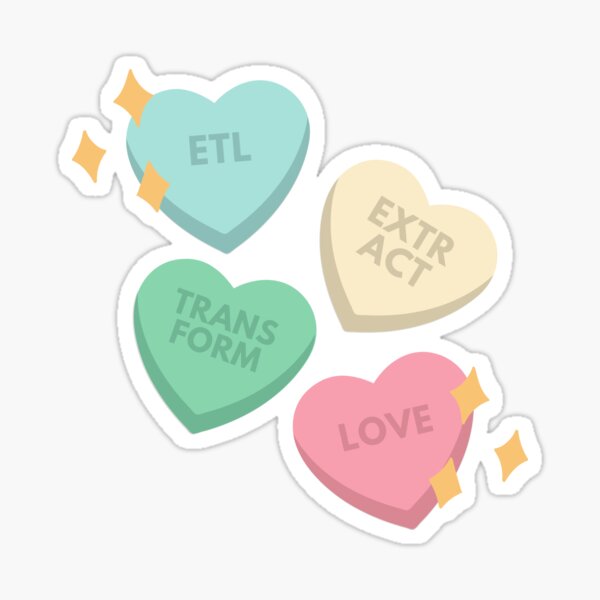 Artikel-Vorschau von ETL: Extract Transform Love - Exklusives Design (Herz), designt und verkauft von jepedesu.